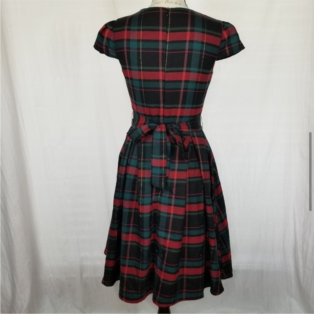 Gibson Hi Sugarplum Plaid Holiday Dress - Picture 8 of 9